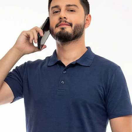 Polo Azul masculinoaprox